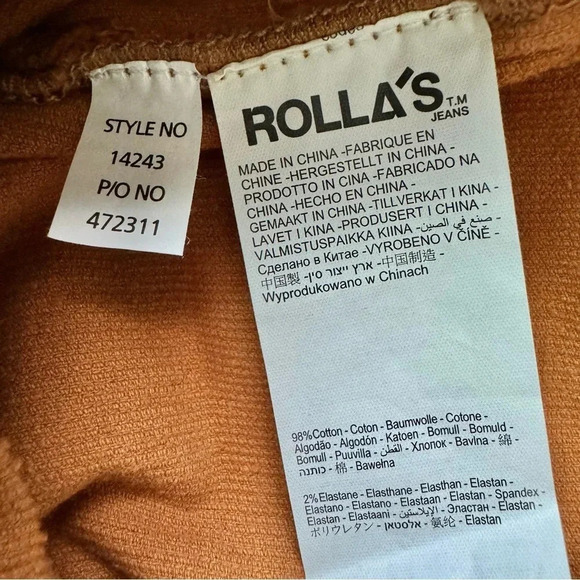 ROLLA’S EASTCOAST CROP FLARE High Rise Flare in Tan Corduroy Size 32 - Picture 10 of 14